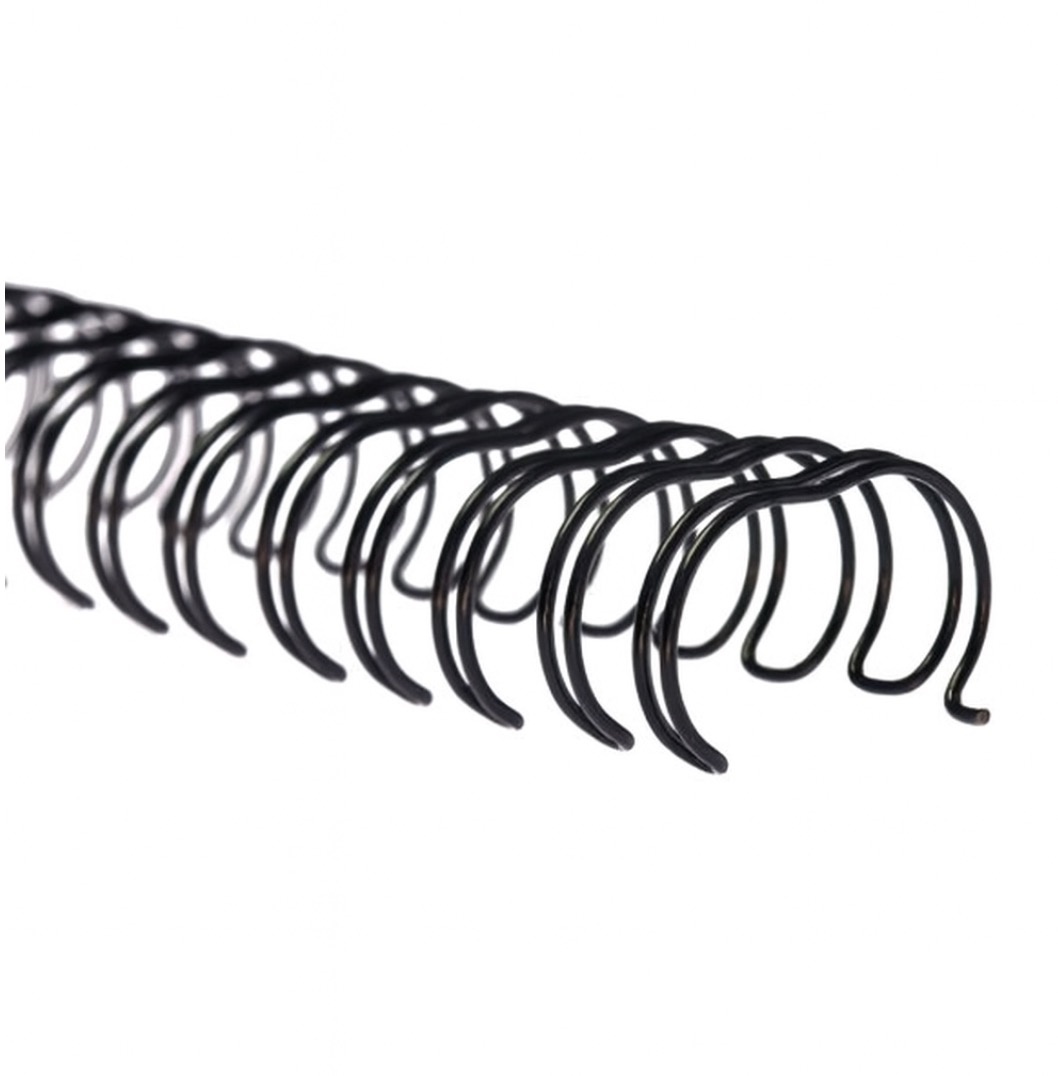 Металева пружина А4 6,4 мм чорна уп.100шт BINDITEK (000010814)